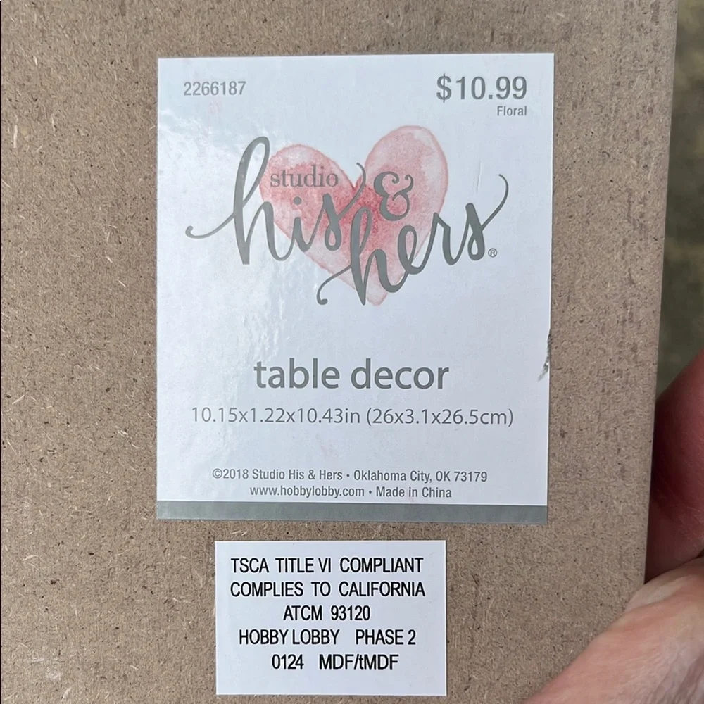 Hobby Lobby Pink and White Cards & Gifts Sign